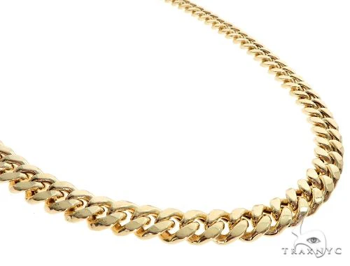 14k Yellow Gold Hollow Miami Cuban Link Chain 24 Inches 6mm 65895
