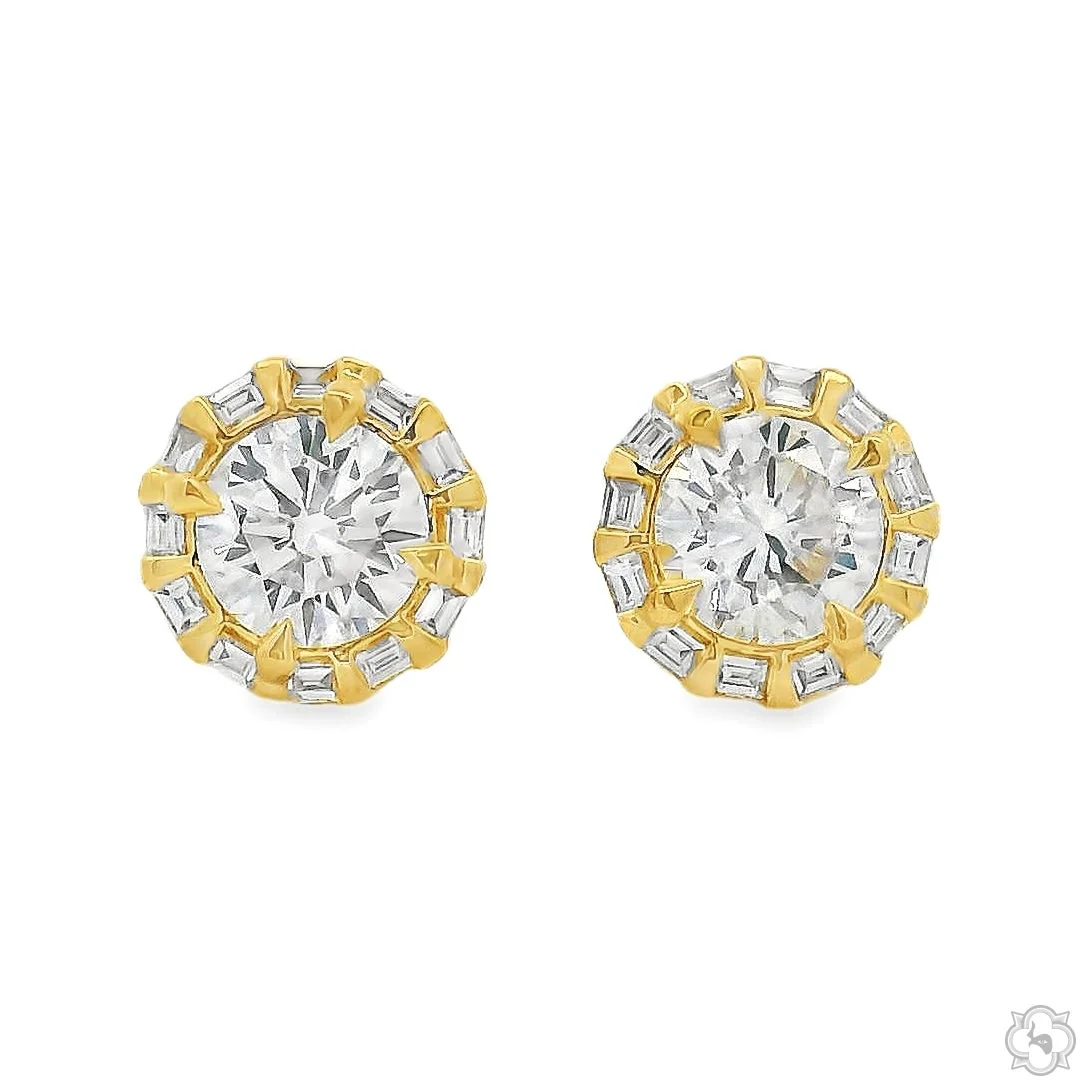 Round Diamond Studs 70760