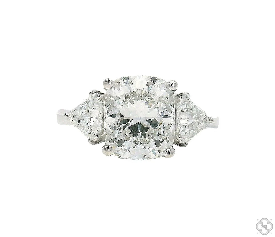 Trilogy Cushion Glow Engagement Ring 70688