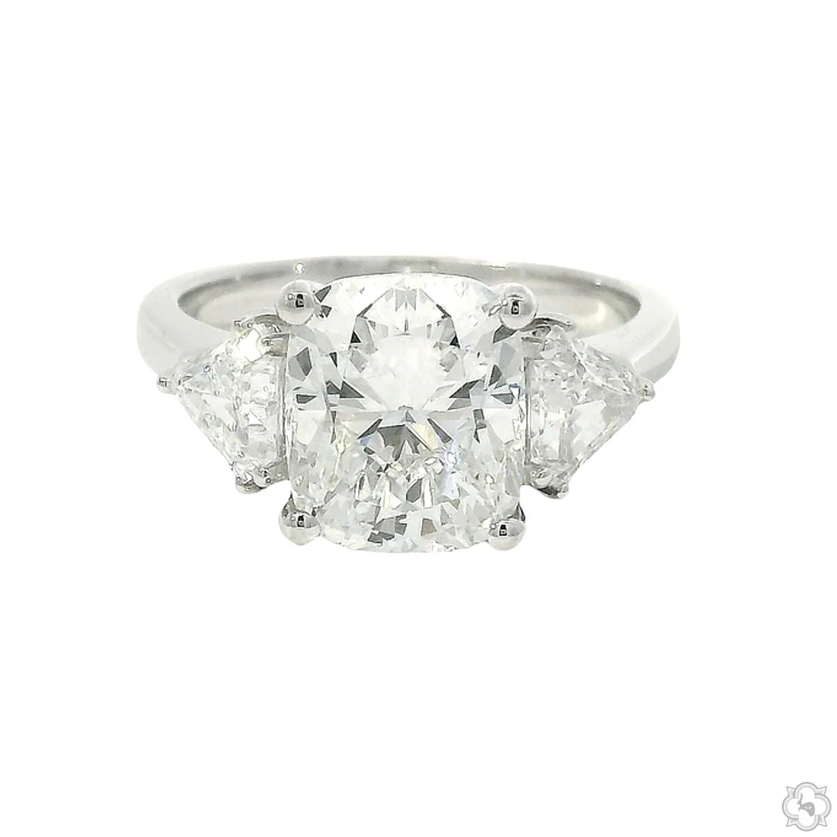 Trilogy Cushion Glow Engagement Ring 70688