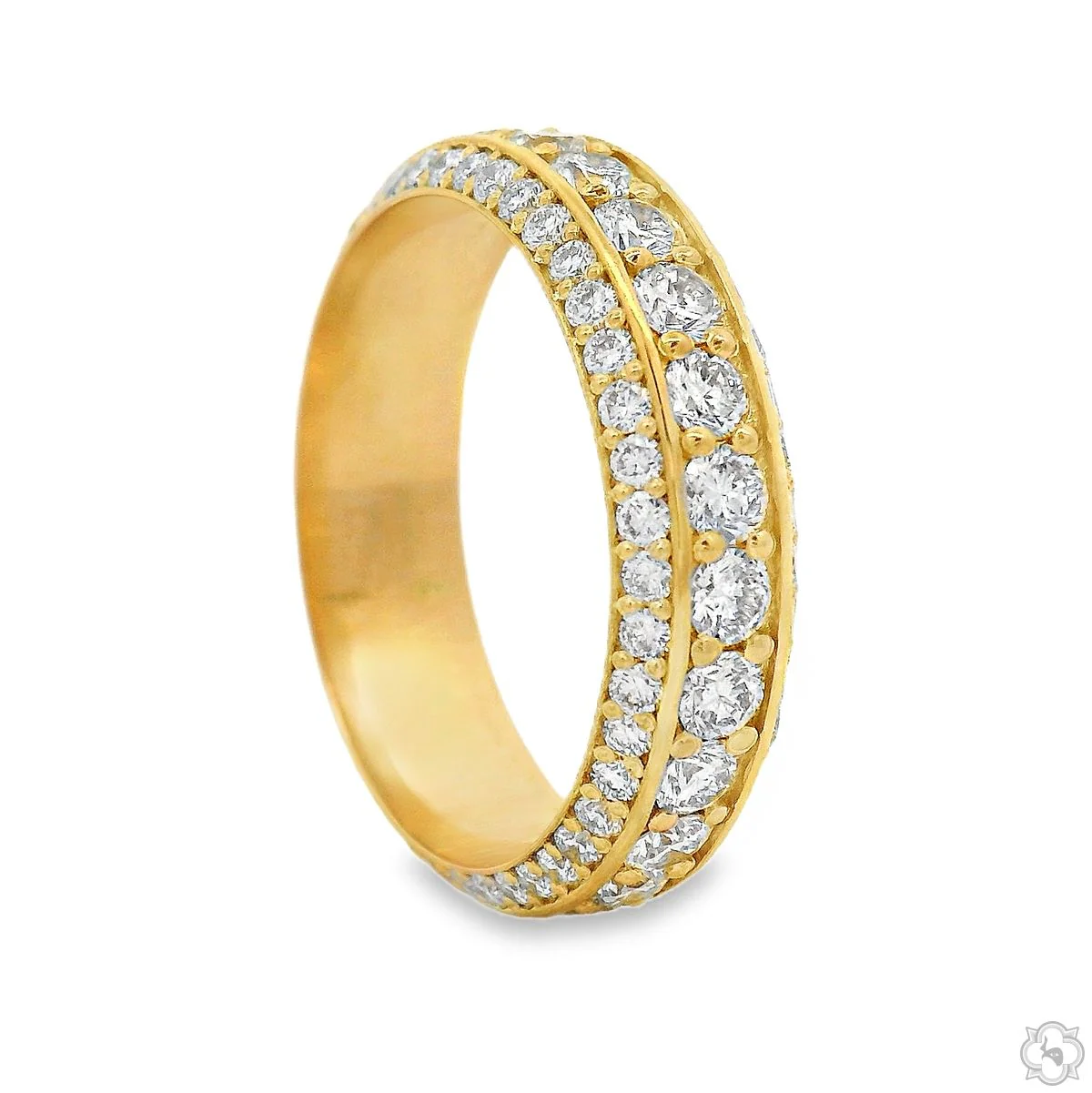 Triple Row Diamond Eternity Band 70747
