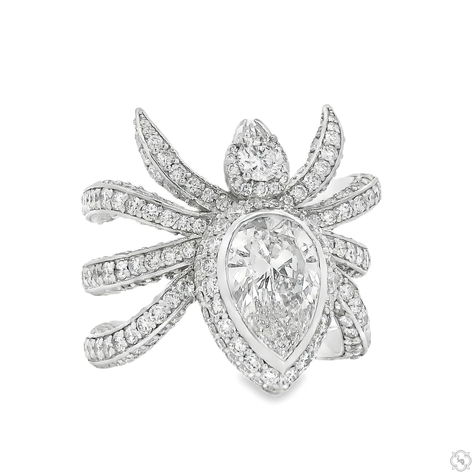Wrap Around Spider Diamond Ring 70752