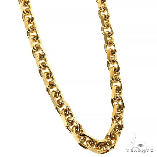 14k Yellow Gold Solid Cable Link 4.5mm 20 inches 68151