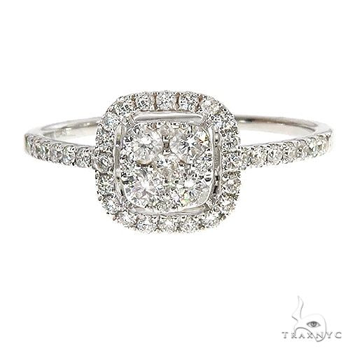 18K Gold Diamond Engagement Ring 67036