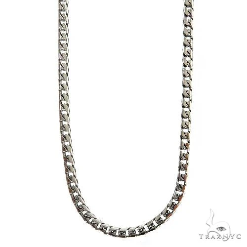 Silver Semi-Solid Franco Link Chain 2mm 22 Inches 69821