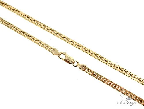 14k Yellow Gold Double Curb Link Chain 24 inches 3.5mm 65197