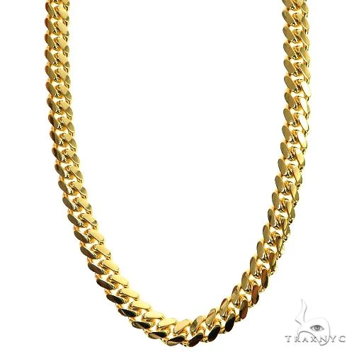 14K Yellow Gold Solid Miami Cuban Link  26 Inches 6mm   66528