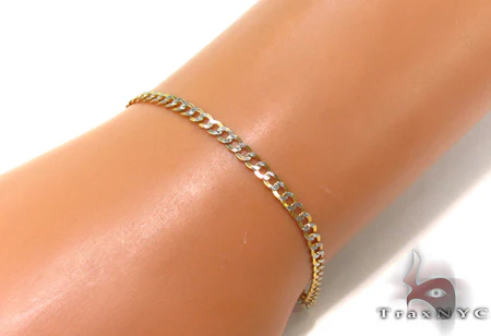 7396-solid-cuban-diamond-cut-bracelet-3mm-8-inches-33150-6.webp Solid Cuban Diamond Cut Bracelet 3mm 8 inches 33150