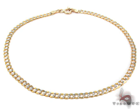 Solid Cuban Diamond Cut Bracelet  3mm 8 inches  33150