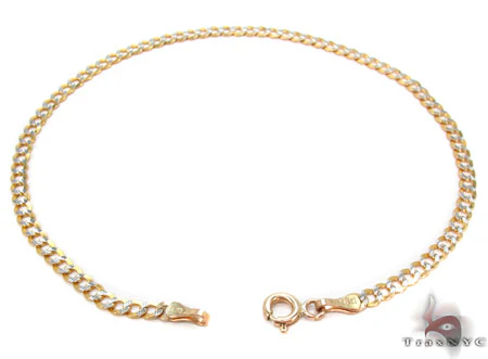 Solid Cuban Diamond Cut Bracelet 3mm 8 inches 33150