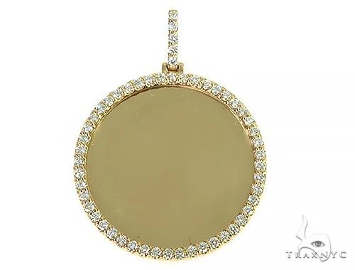 14K Yellow Gold Sweet Memories Collection Diamond Photo Pendant 66282