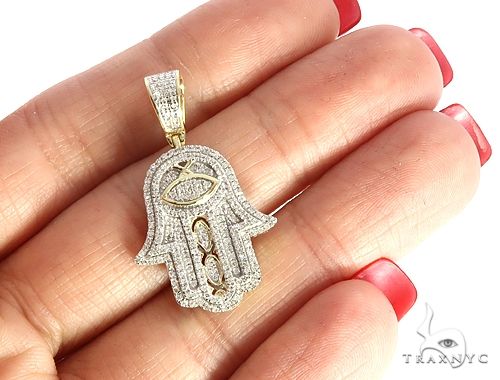 7594-10k-gold-diamond-hamsa-pendant-63618-7.jpg 10K Gold Diamond Hamsa Pendant 63618