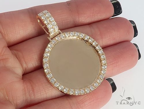 7620-14k-yellow-gold-diamond-frame-custom-photo-pendant-1.25-inch-plus-65409-4.jpg 14K Yellow Gold Diamond Frame Custom Photo Pendant 1.25 inch Plus 65409