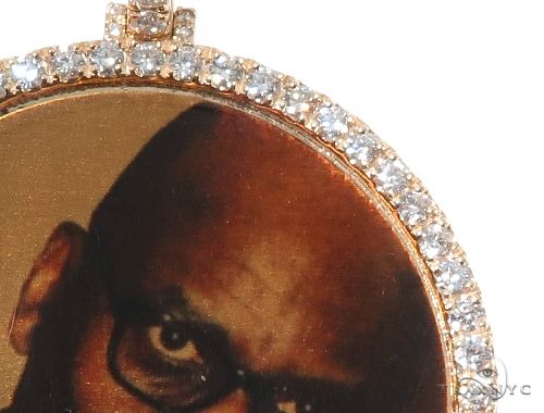 14K Gold Custom Photo Pendant 2 Inches 64171