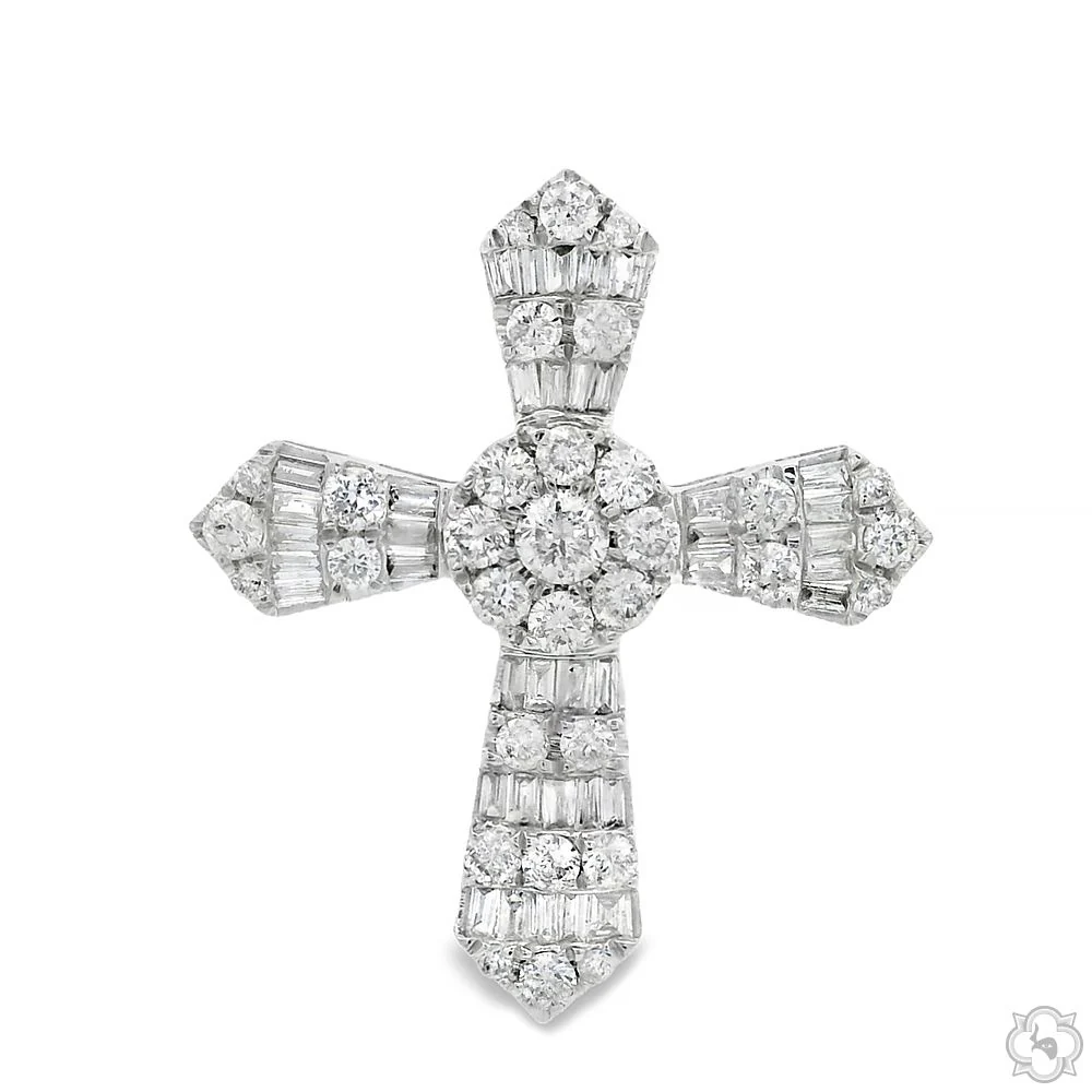 Baguette Diamond Cross 68629