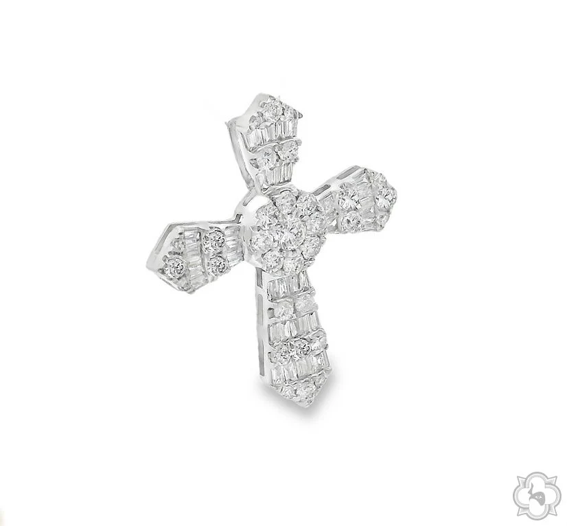 Baguette Diamond Cross 68629