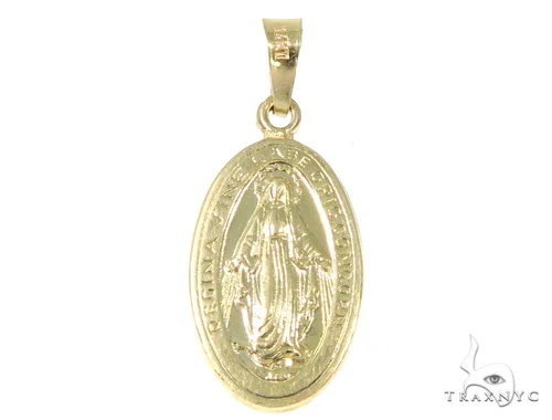 14k Gold Holy Mary Gold Pendant 45102