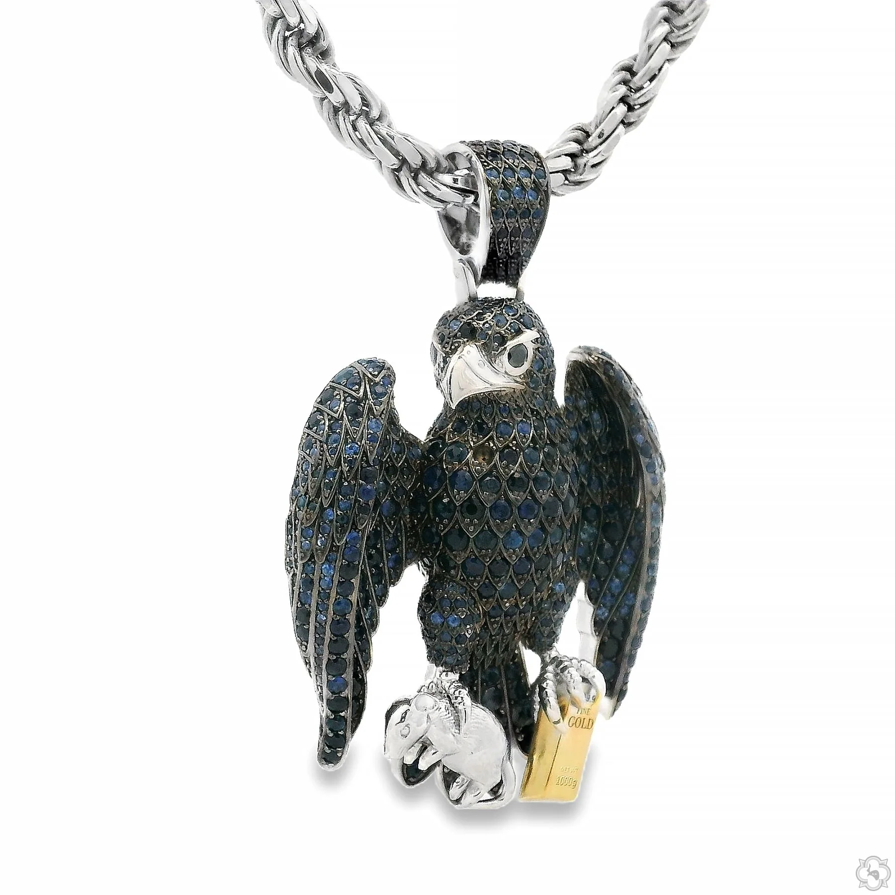 Sapphire Hawk Pendant 70805