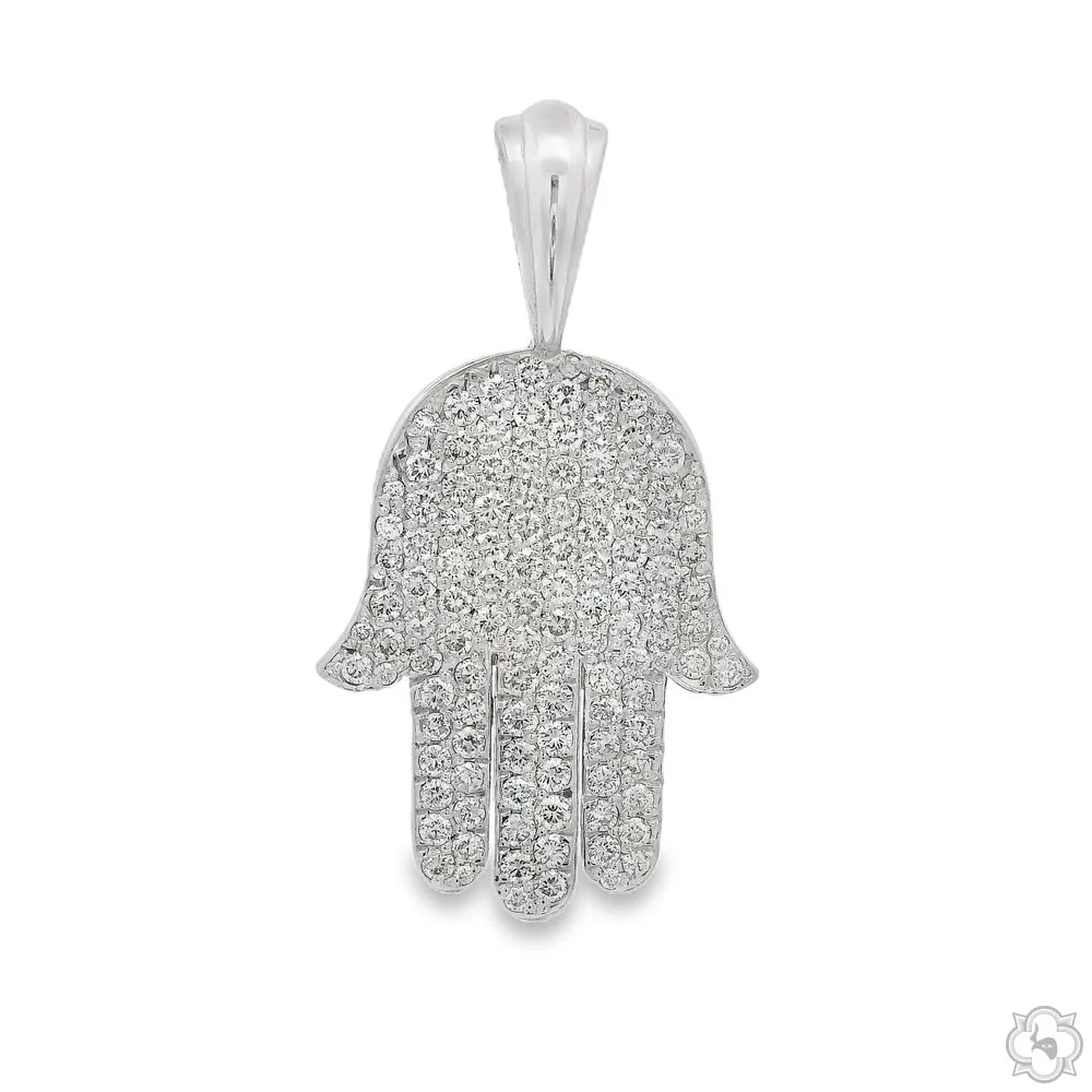 Pave Diamond Hamsa Pendant 70802