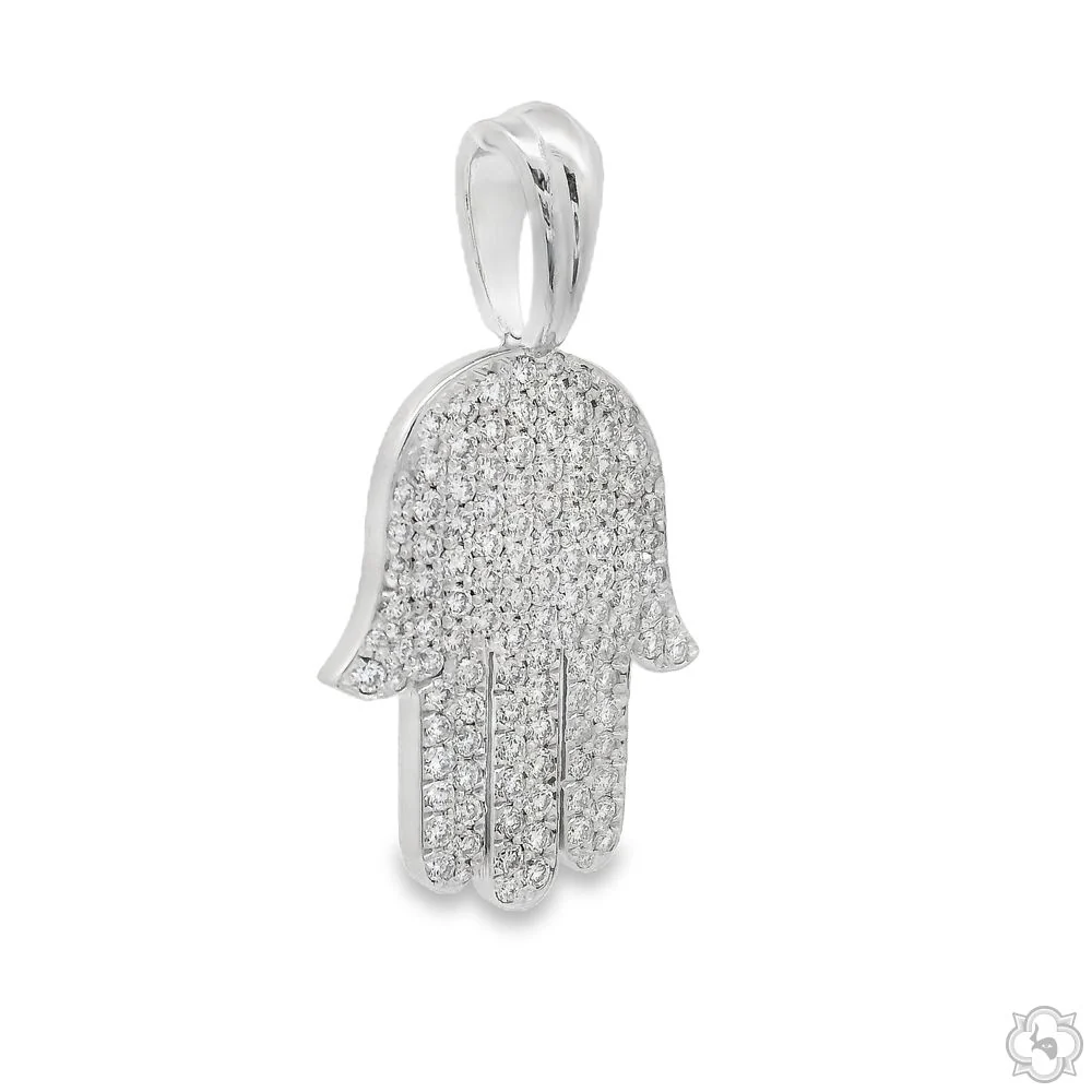 Pave Diamond Hamsa Pendant 70802