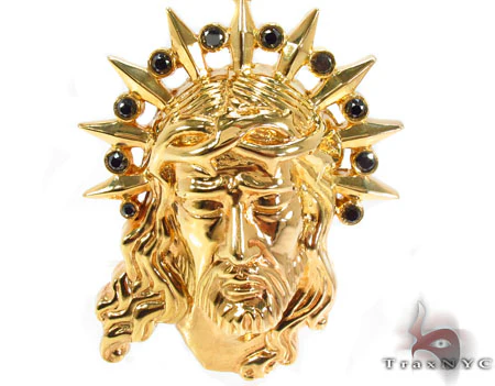 Black Diamond XL Jesus Head Pendant 28844