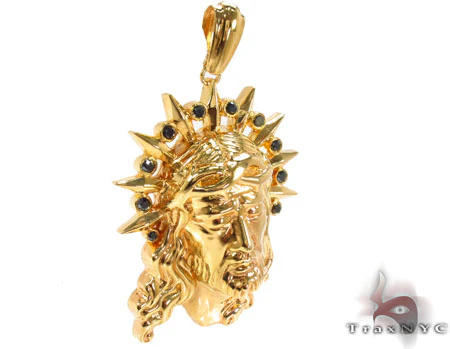 Black Diamond XL Jesus Head Pendant 28844