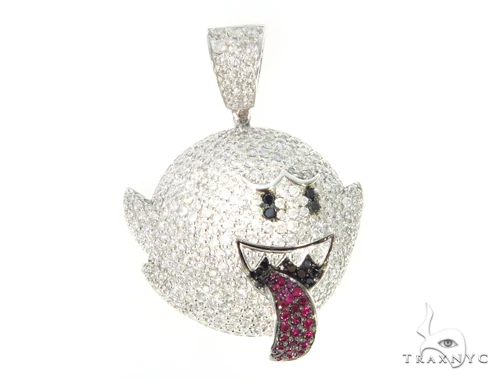 Mario Ghost Diamond Ruby Pendant 45528