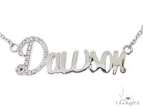 Special Custom Name Pendant Dawson 14K Gold with 16 inch chain 65235