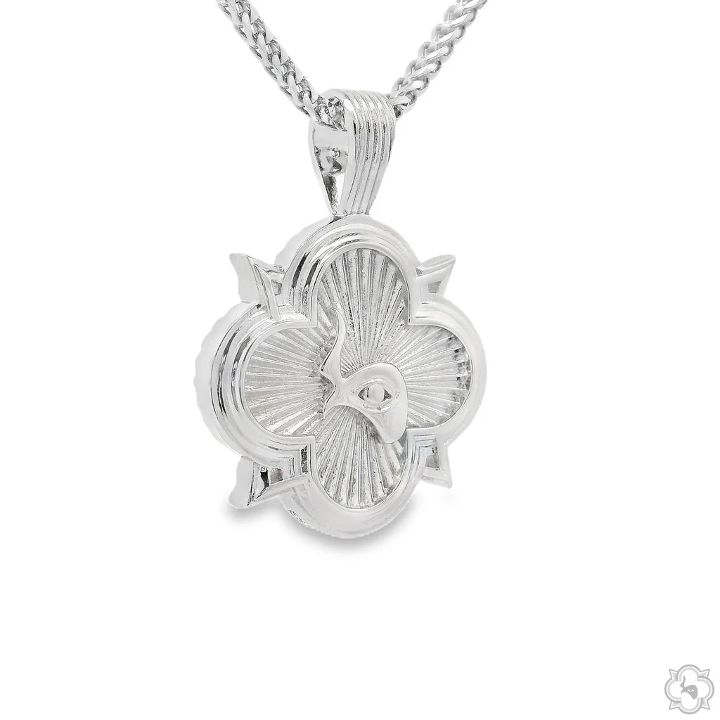 SOLD OUT!!! Silver Trax Logo Pendant Set  With Franco Chain Limited Edition 70793