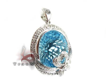 Blue Topaz Pendant 2 9053