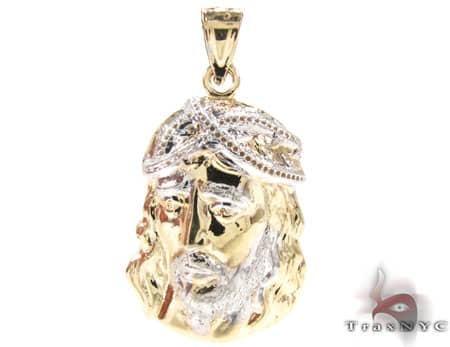 Small Jesus Head Pendant 12651