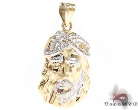 Small Jesus Head Pendant 12651