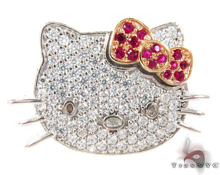 Hello Kitty Ruby Diamond Pendant 27080