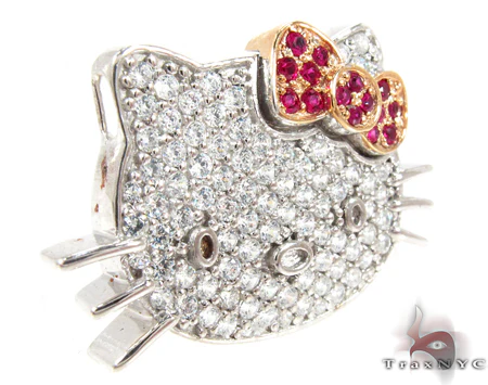 Hello Kitty Ruby Diamond Pendant 27080