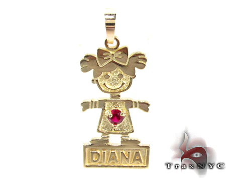 Little Girl Gold Pendant 28020