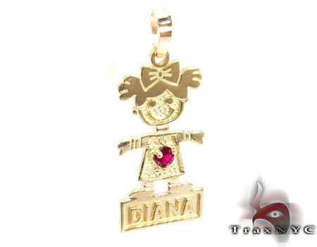 Little Girl Gold Pendant 28020
