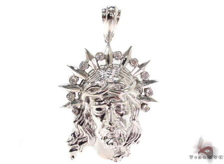 Diamond Jesus Pendant 33422