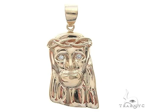 14k Yellow Gold Jesus Pendant 35495