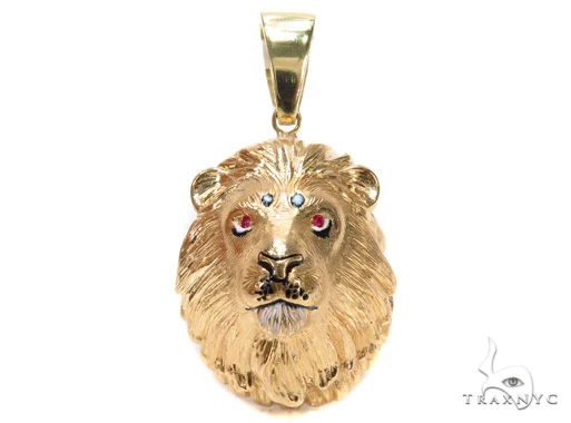 Custom Lion King Pendant with Ruby 42903