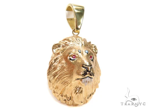 Custom Lion King Pendant with Ruby 42903