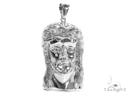 Solid 14K Gold Jesus Pendant 45405