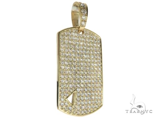 Diamond Triangle Dog Tag Pendant 45572