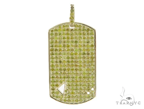 Diamond Triangle Dog Tag Pendant 45573