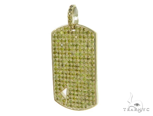 Diamond Triangle Dog Tag Pendant 45573