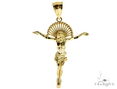 10K Gold Jesus Pendant L 57109