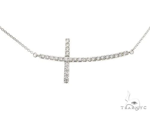 Prong Diamond Cross Pendant 65072