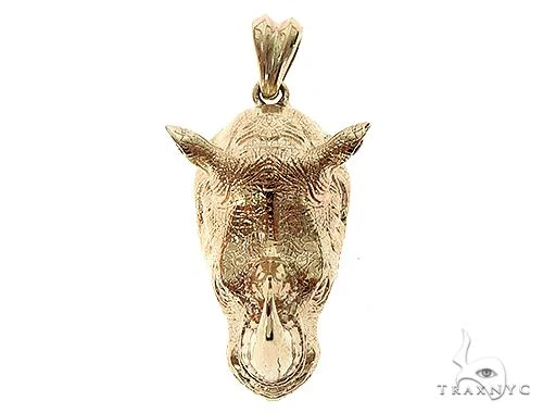 Custom Made Small Rhino Pendant 65406