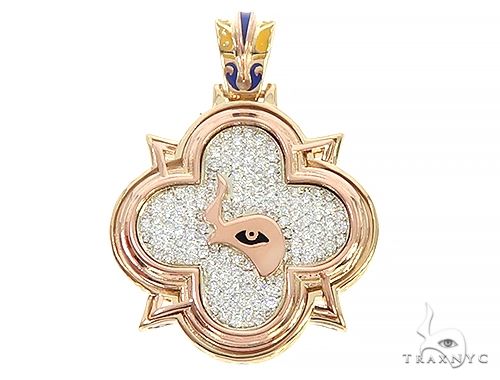 Custom TraxNYC Diamond Mini Logo Pendant 65648