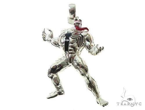 Custom Made Silver Venom Pendant 65789