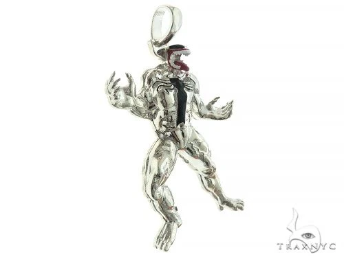 Custom Made Silver Venom Pendant 65789